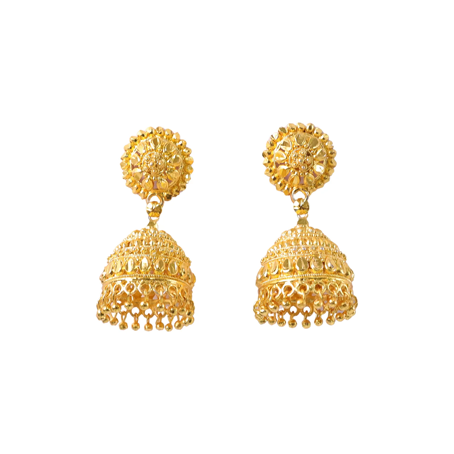 Ethnic Jhumka Earrings – Traditional Design with Gold Plating for Women & Girls - Image 5