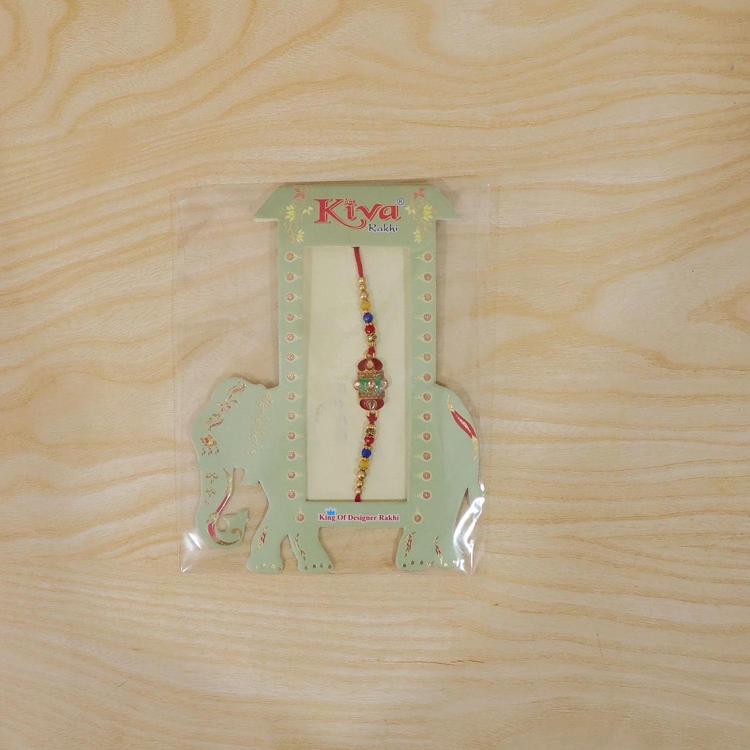Premium Kundan Rakhi – Designer Meenakari Work for Brother - Image 6