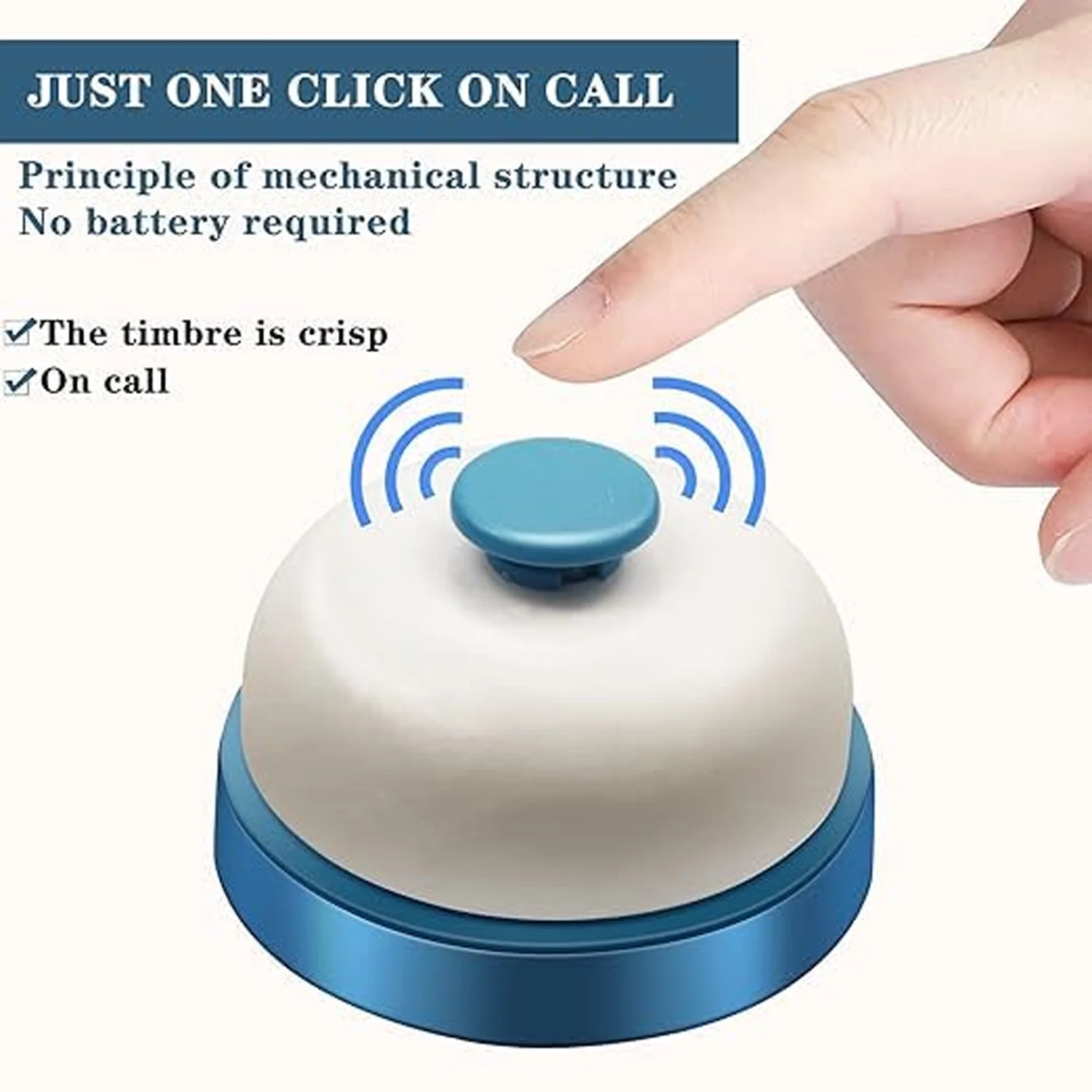 Desk Ring Bell – Loud Sound & Compact Design for Offices - Image 3