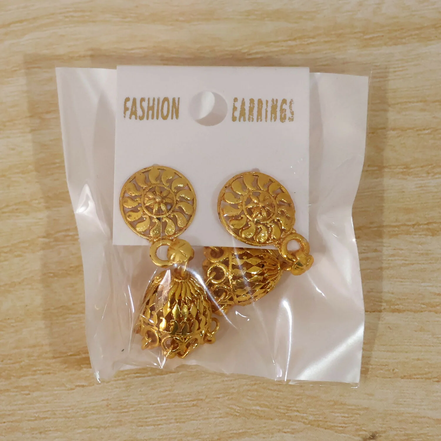 Gold Jhumka Earrings – Elegant Festive Jewelry with Pearl Accents - Image 7
