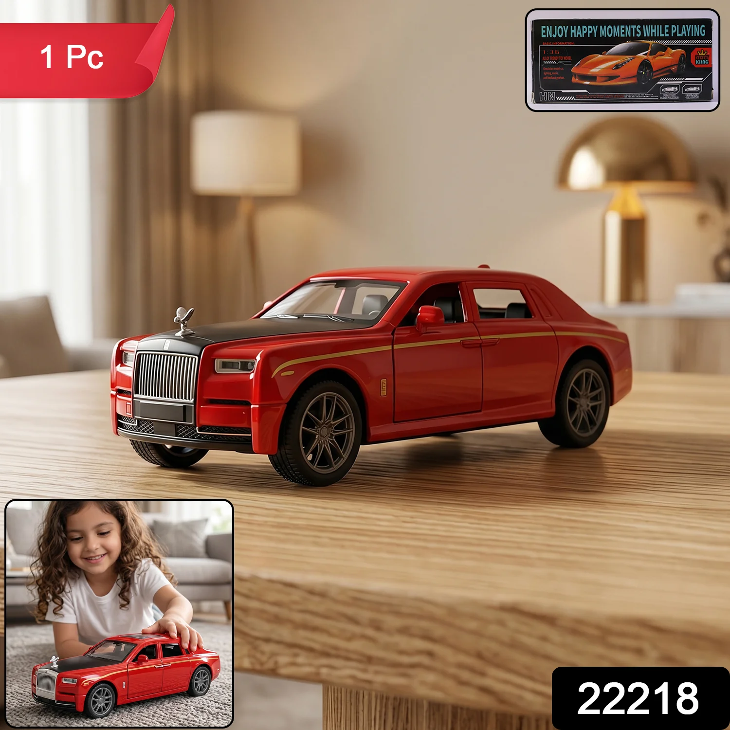Die-Cast Metal Pull-Back Toy Car – Realistic Luxury Sedan Model - Image 2