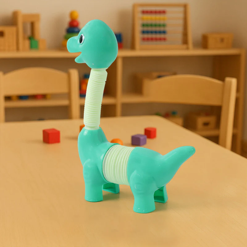 Dinosaur Pop Tube Toy – Stretchable, Bendable Fidget for Kids - Image 6