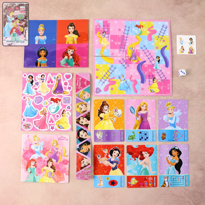 Disney Princess Game Set – Fun Board Games & Puzzle Activities