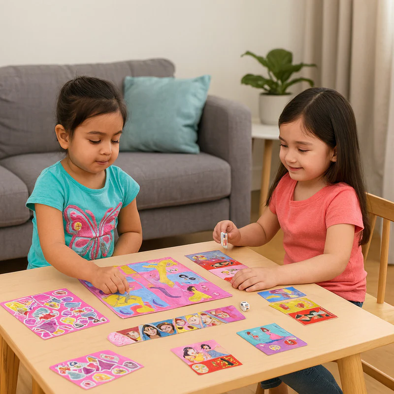 Disney Princess Game Set – Fun Board Games & Puzzle Activities - Image 2