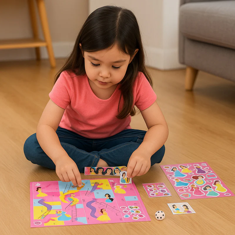 Disney Princess Game Set – Fun Board Games & Puzzle Activities - Image 3