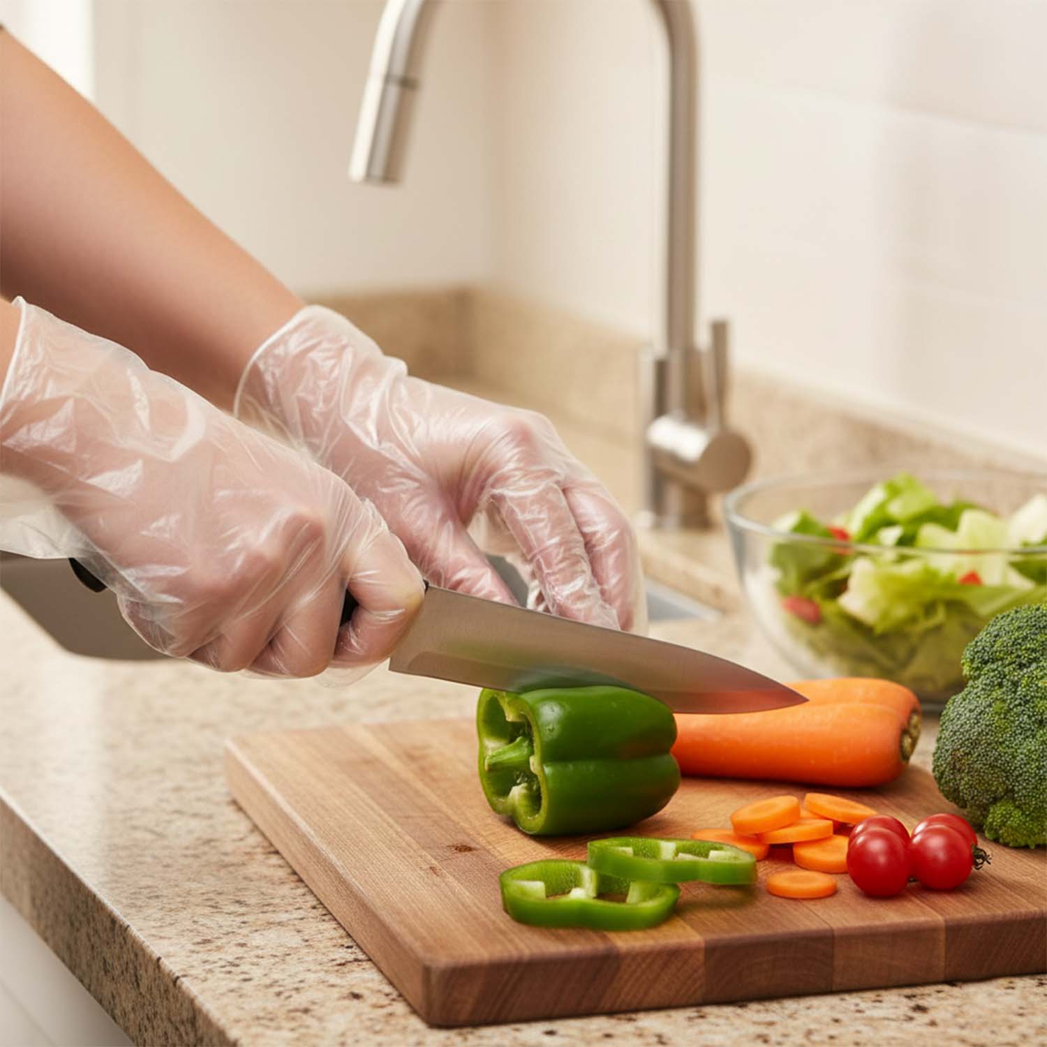 Disposable Clear Gloves – Pack of 50 for Food & Cleaning - Image 6