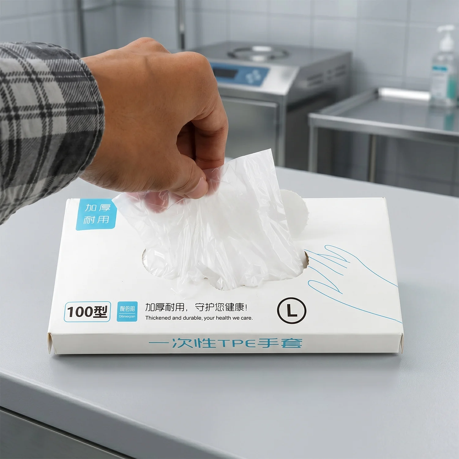 Disposable Plastic Gloves – 100 Pc Large for Food & Cleaning - Image 8