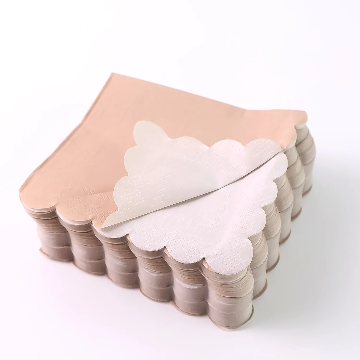 Scalloped Edge Tissue Napkins – Elegant 120 Pc 2-Ply Set - Image 5