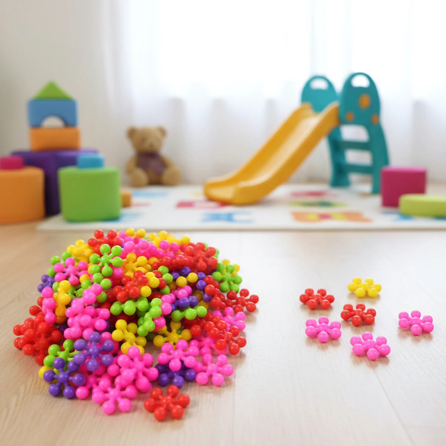 Building Blocks Toy Set – Colourful Creative Educational Puzzle - Image 3