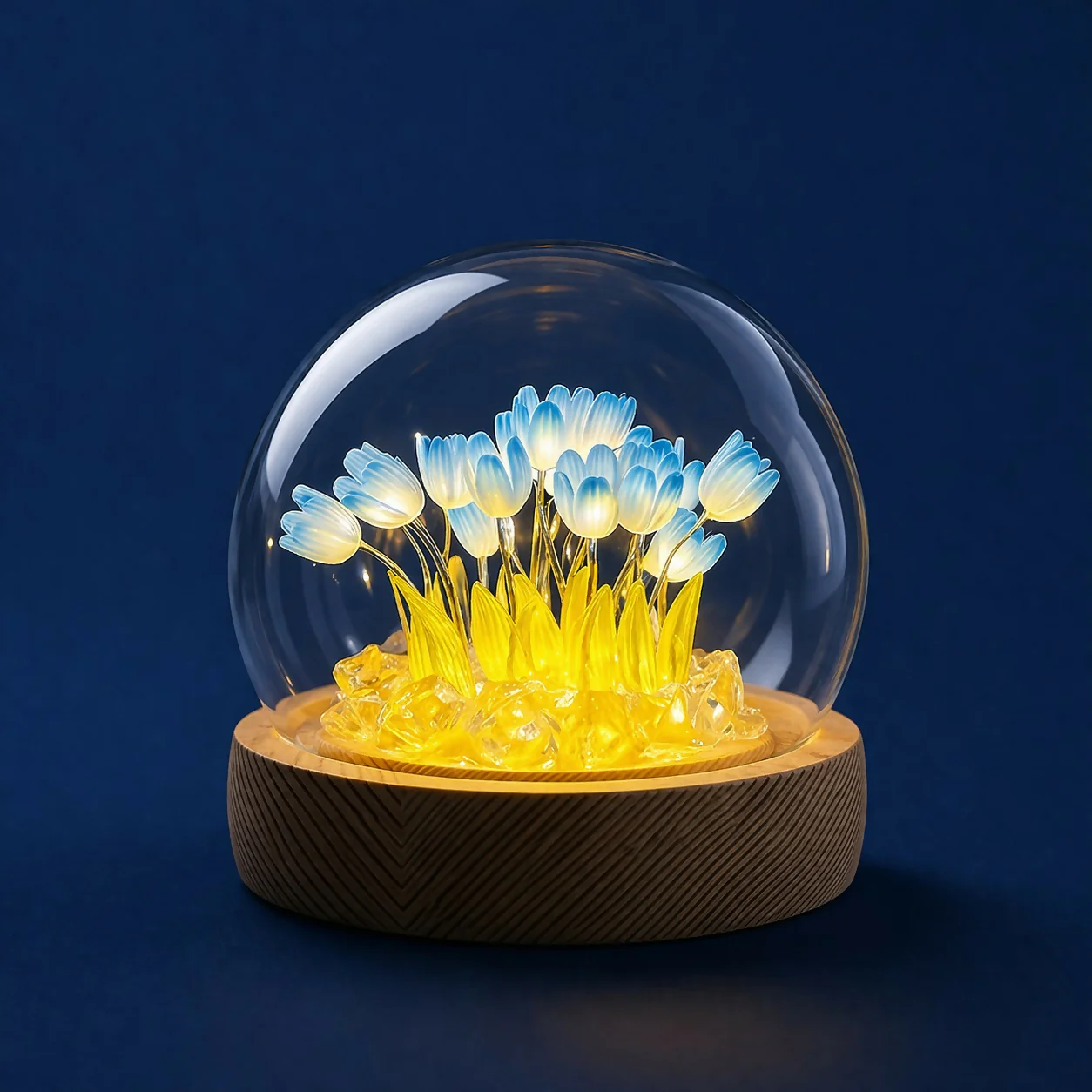 DIY Tulip Night Light Kit – Create a Warm LED Glass Dome Lamp - Image 3