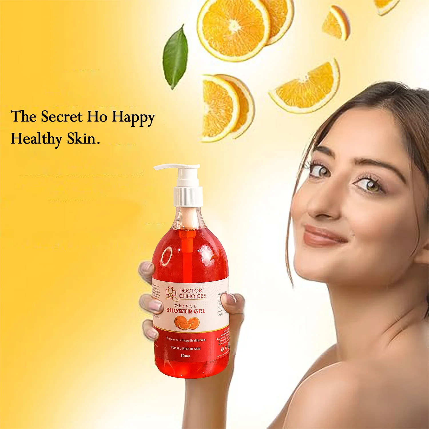 Orange Shower Gel – Hydrating Citrus Body Wash 500ml - Image 6