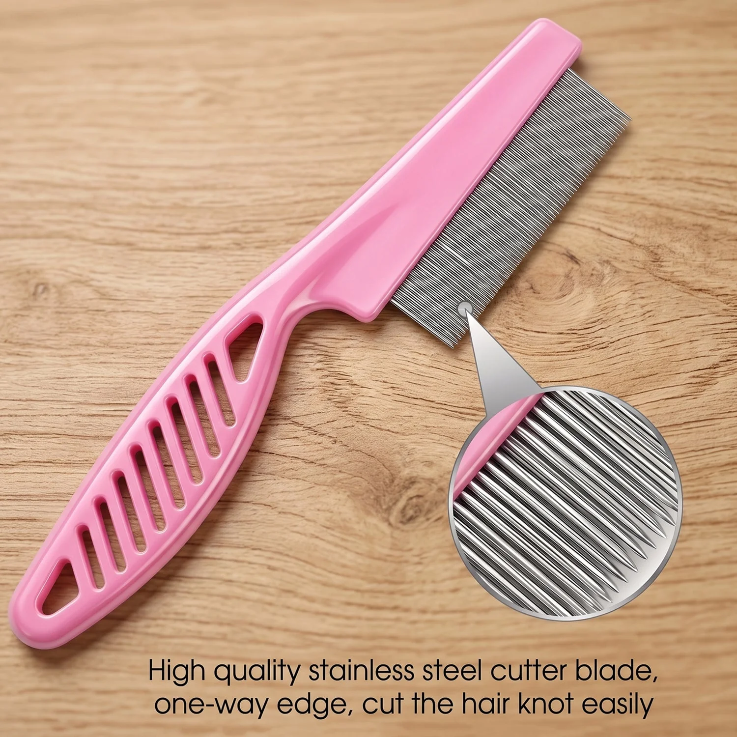 Dog Hair Remover Comb Pet Grooming Shedding Tool Fur Cleaning Brush (1 Pc) - Image 3