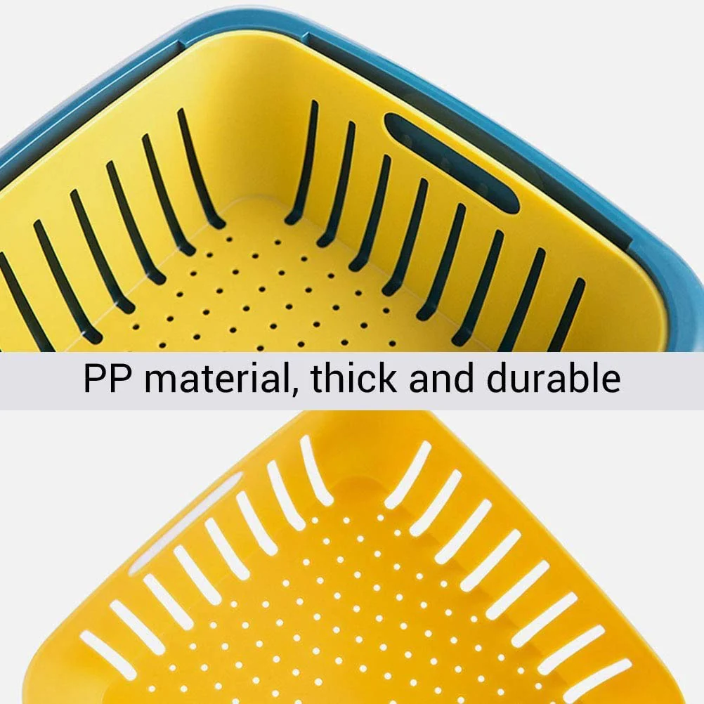 Double Layer Food Drainer – Collapsible Washing Basket | Vastate - Image 4