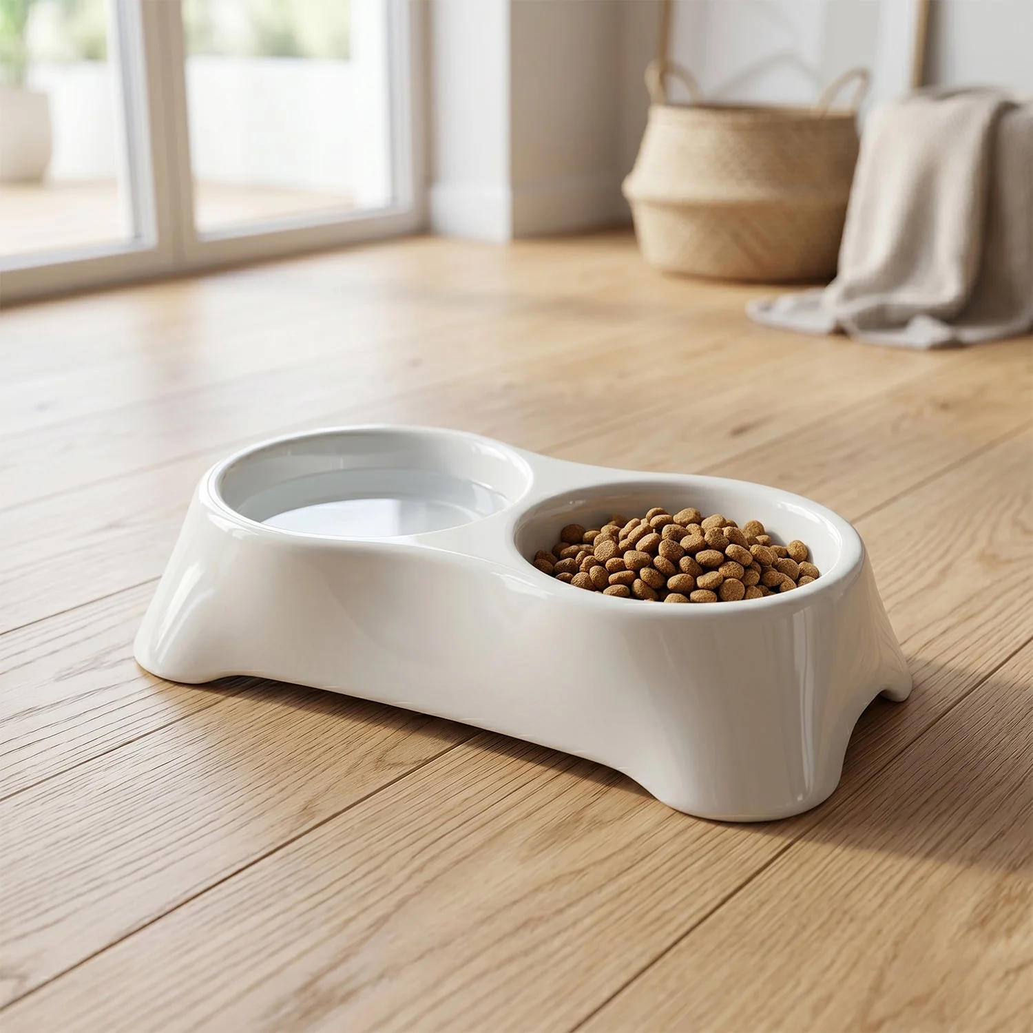 Pet Double Bowl Feeder – Anti-Slip Design for Easy Feeding - Image 8