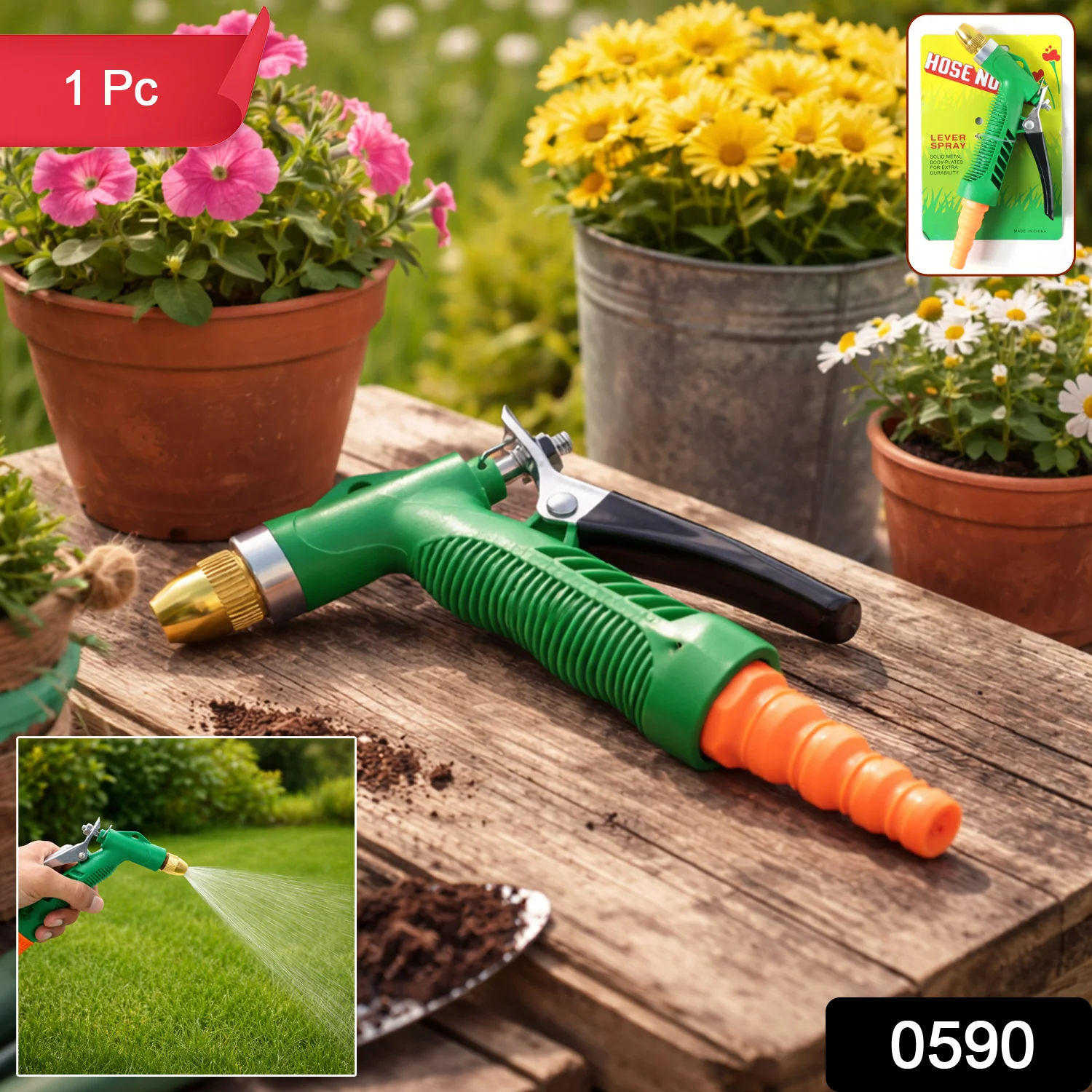 Water Spray Gun – Durable Lever Nozzle for Garden & Car | Grow Garden Tools - Image 4