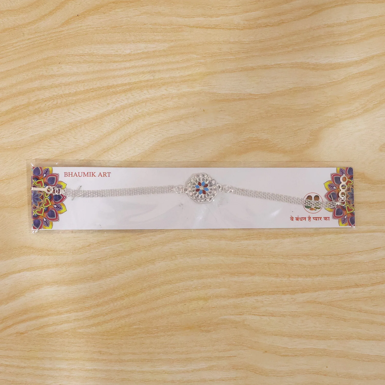 Classic Crystal Rakhi for Brother – Elegant & Traditional - Image 8
