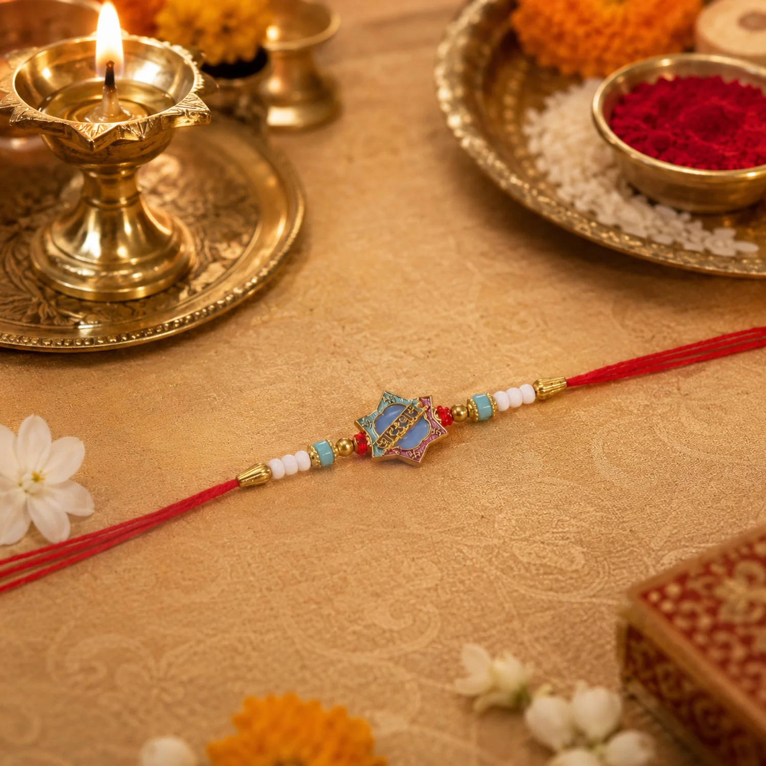 Khatu Shyam Rakhi – Colorful Beads for Raksha Bandhan Celebration - Image 3