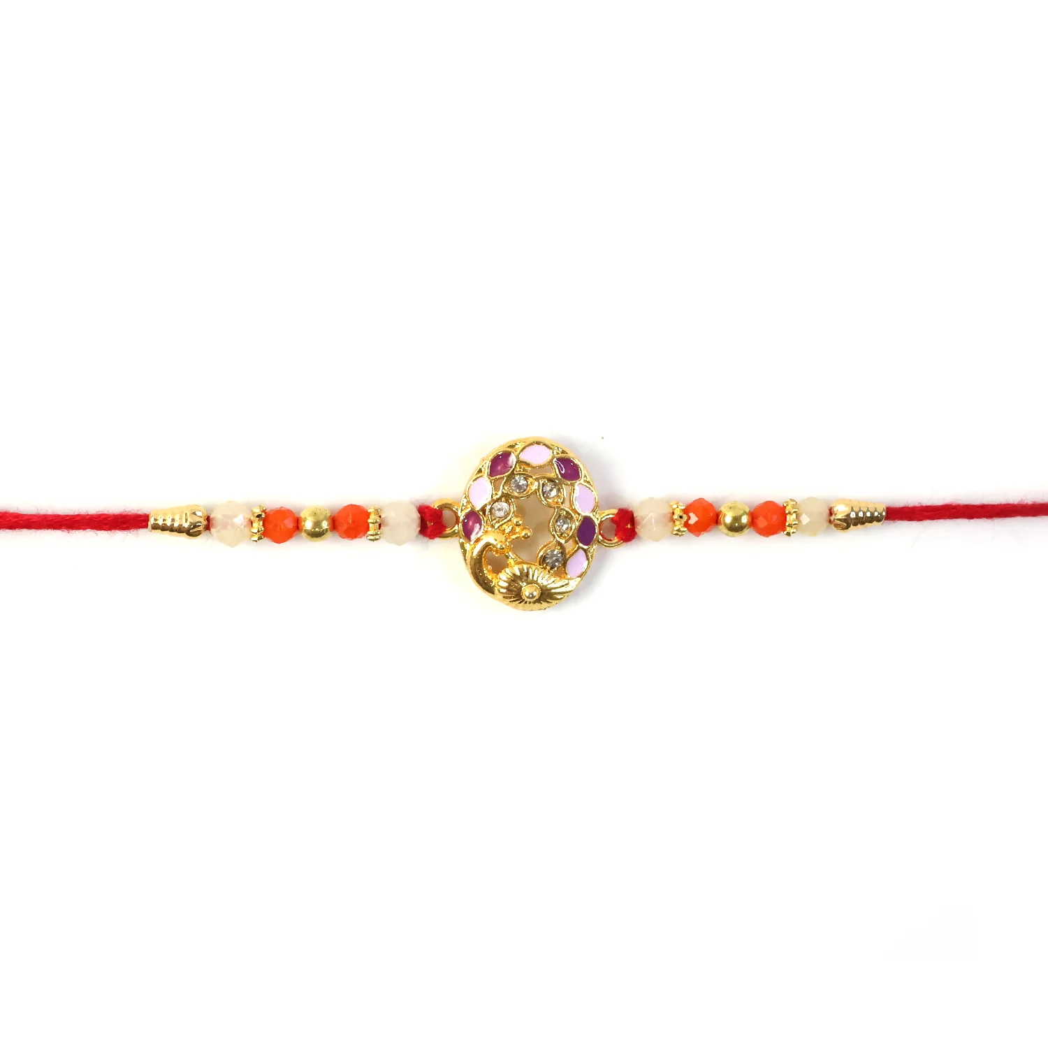 Peacock Rakhi – Colorful Beads & Traditional Design for Rakshabandhan - Image 5