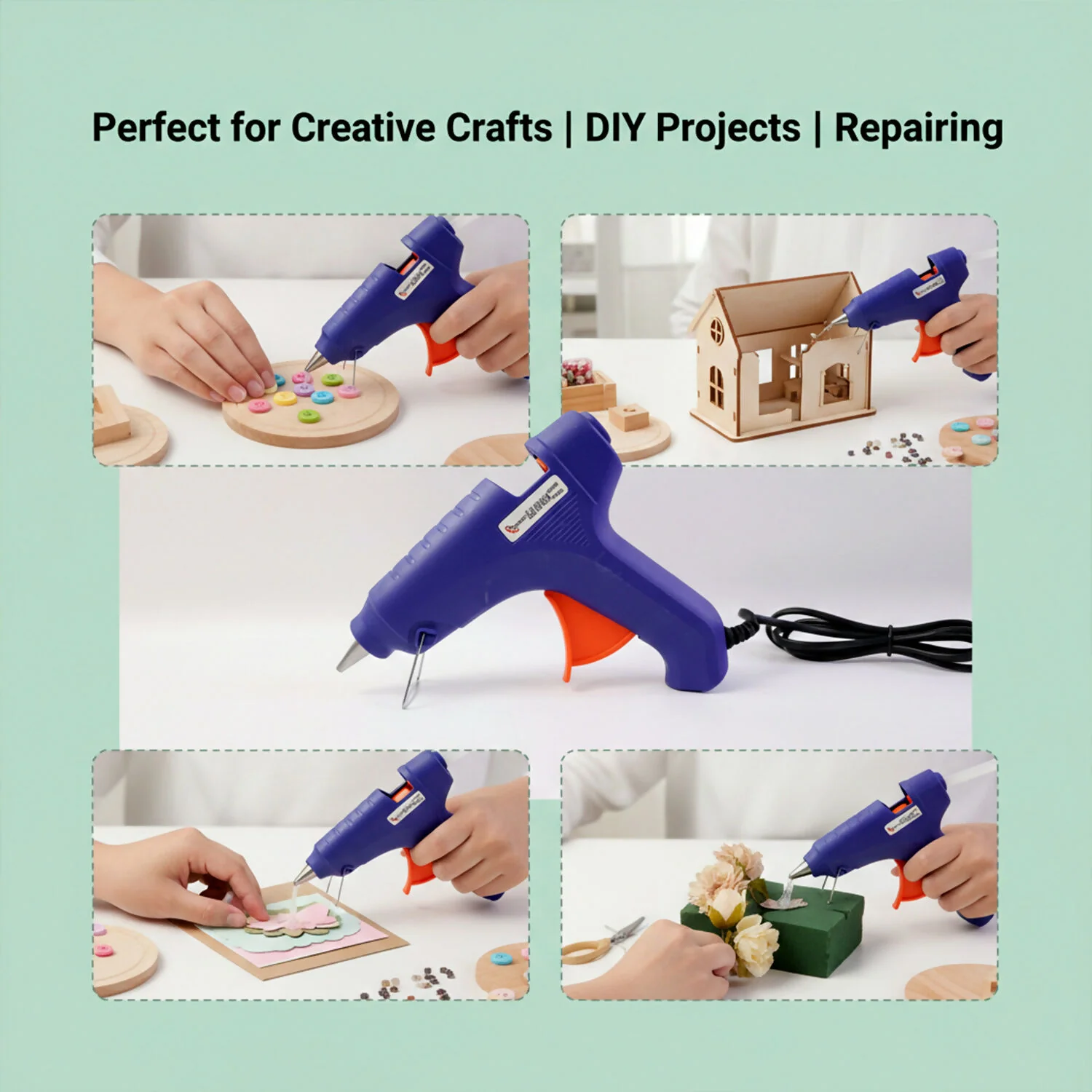 40W Electric Hot Melt Glue Gun – Fast Heating for DIY & Crafts - Image 7