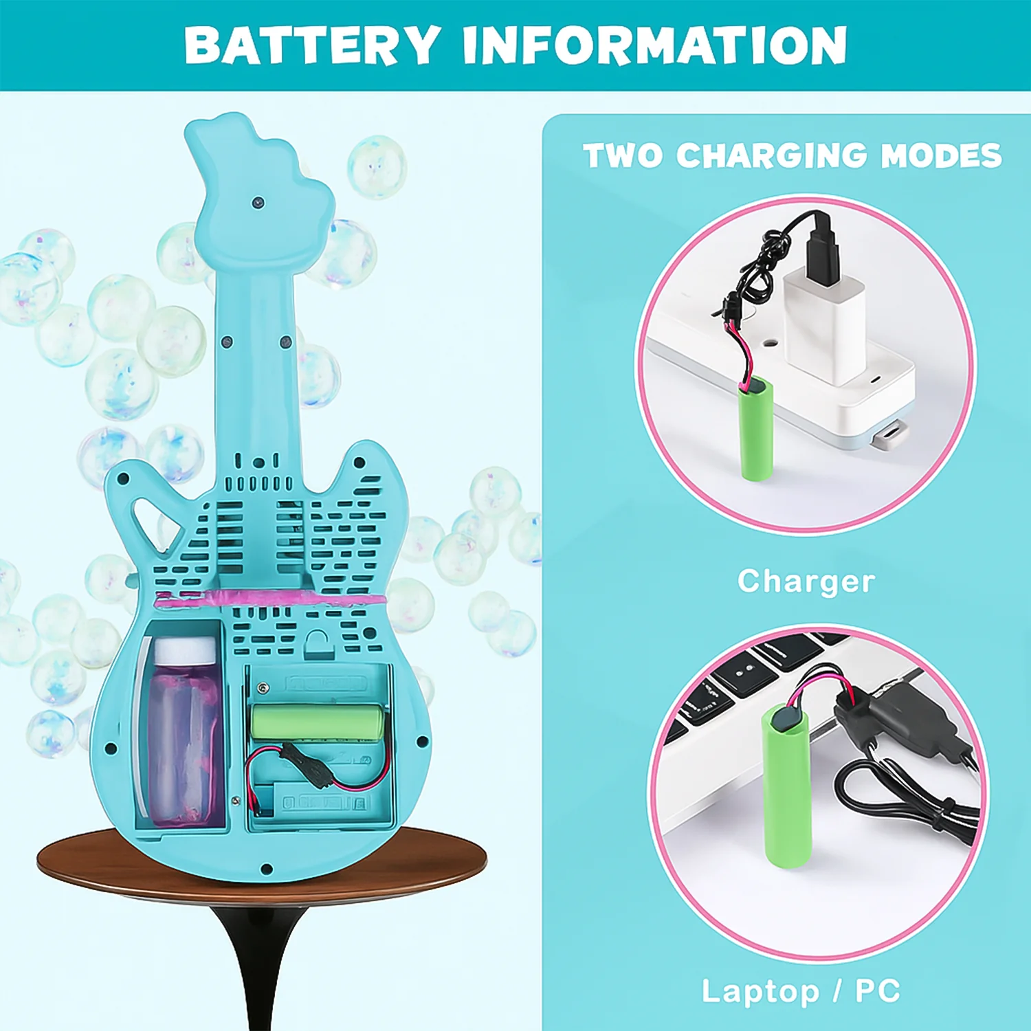 Electric Guitar Bubble Machine – Automatic Fun for Kids - Image 6