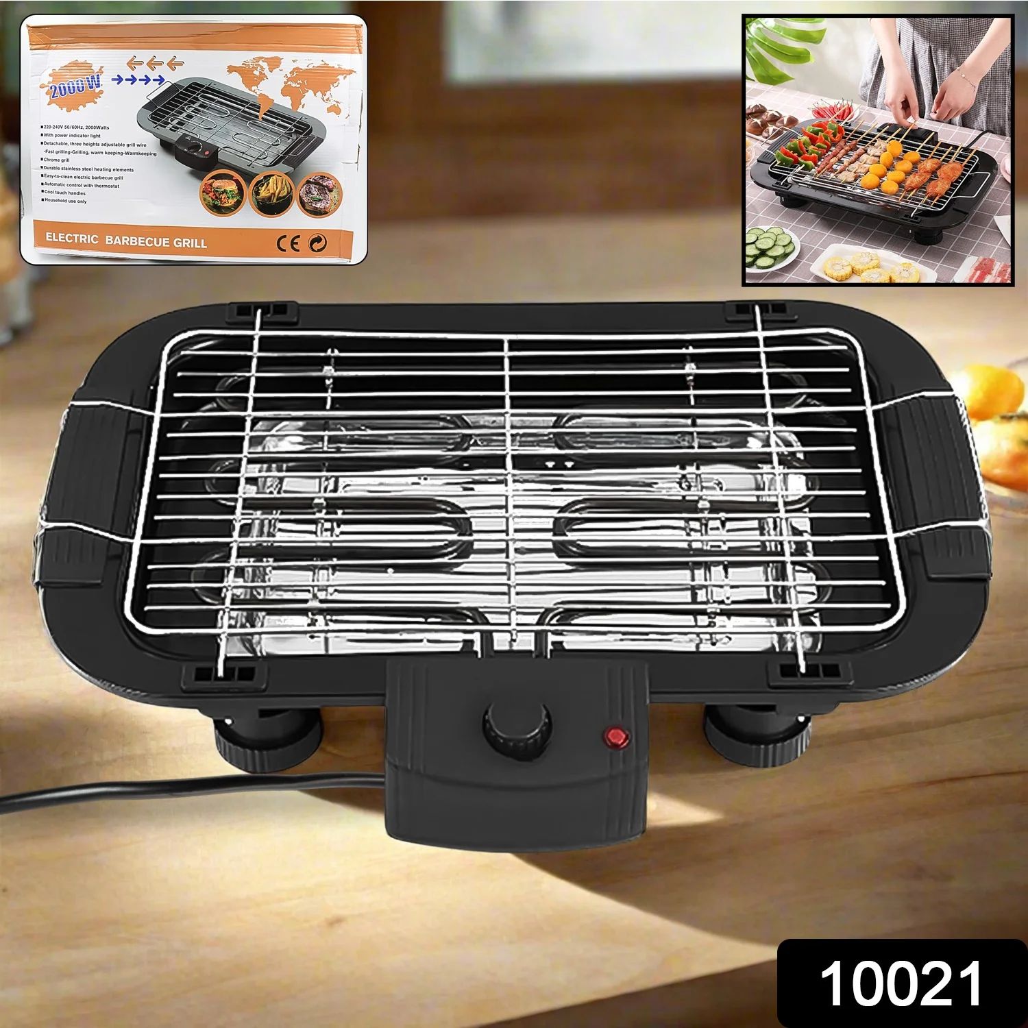 Electric Barbecue Grill 2000W – Indoor & Outdoor BBQ | Chef’s Embrace - Image 2