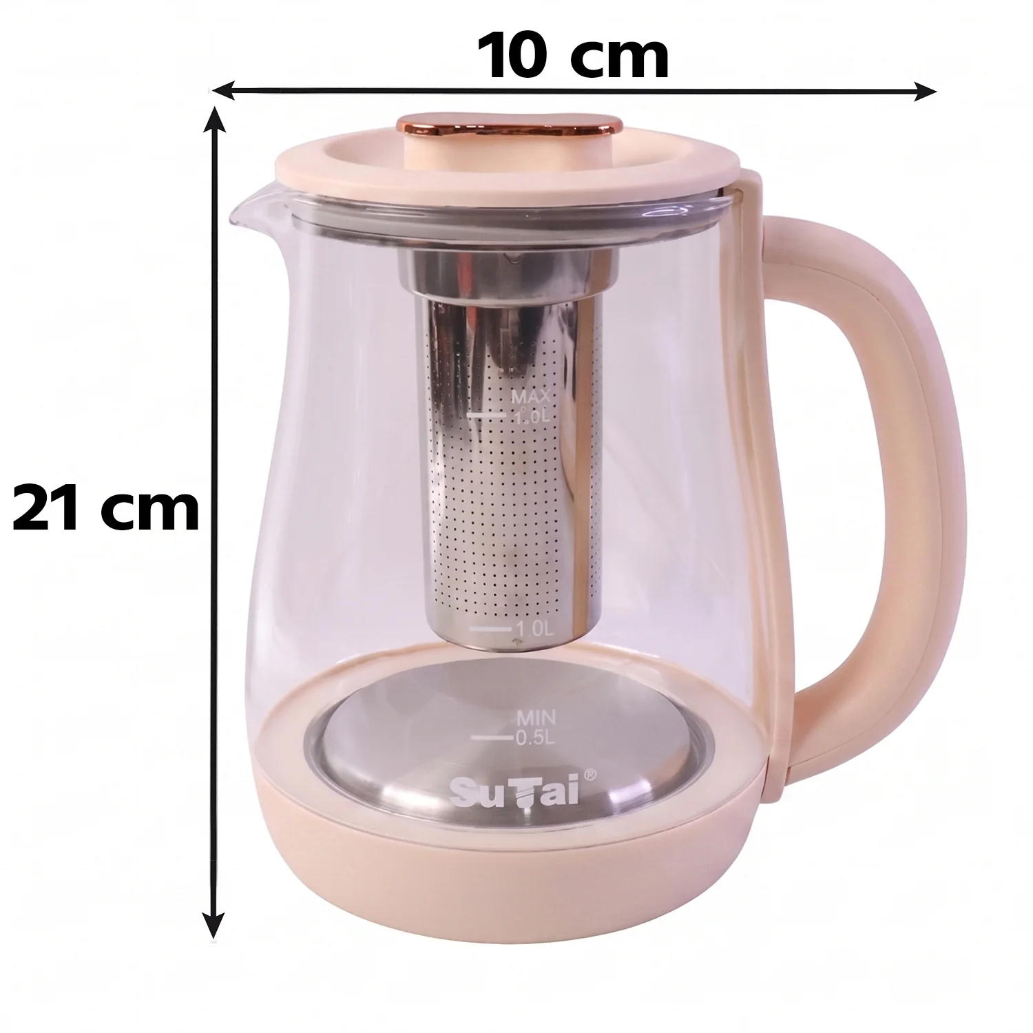 Suta Electric Glass Kettle 2.3L Tea Maker with Infuser and Temperature Control (1 Pc) - Image 6