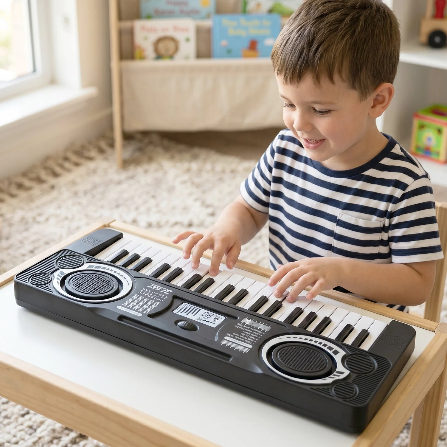 Electronic Musical Keyboard Toy – Multiple Sounds & Rhythms for Kids - Image 3