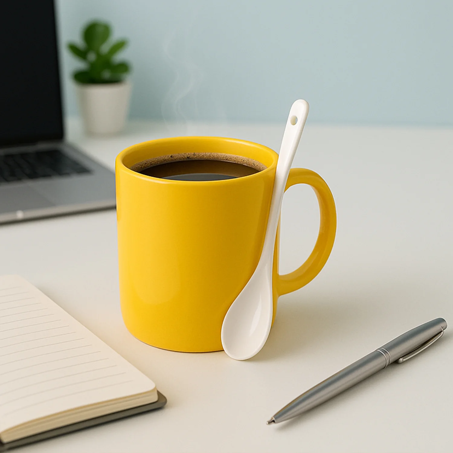 Plastic Mug with Matching Spoon – Heat-Resistant & Ergonomic - Image 3