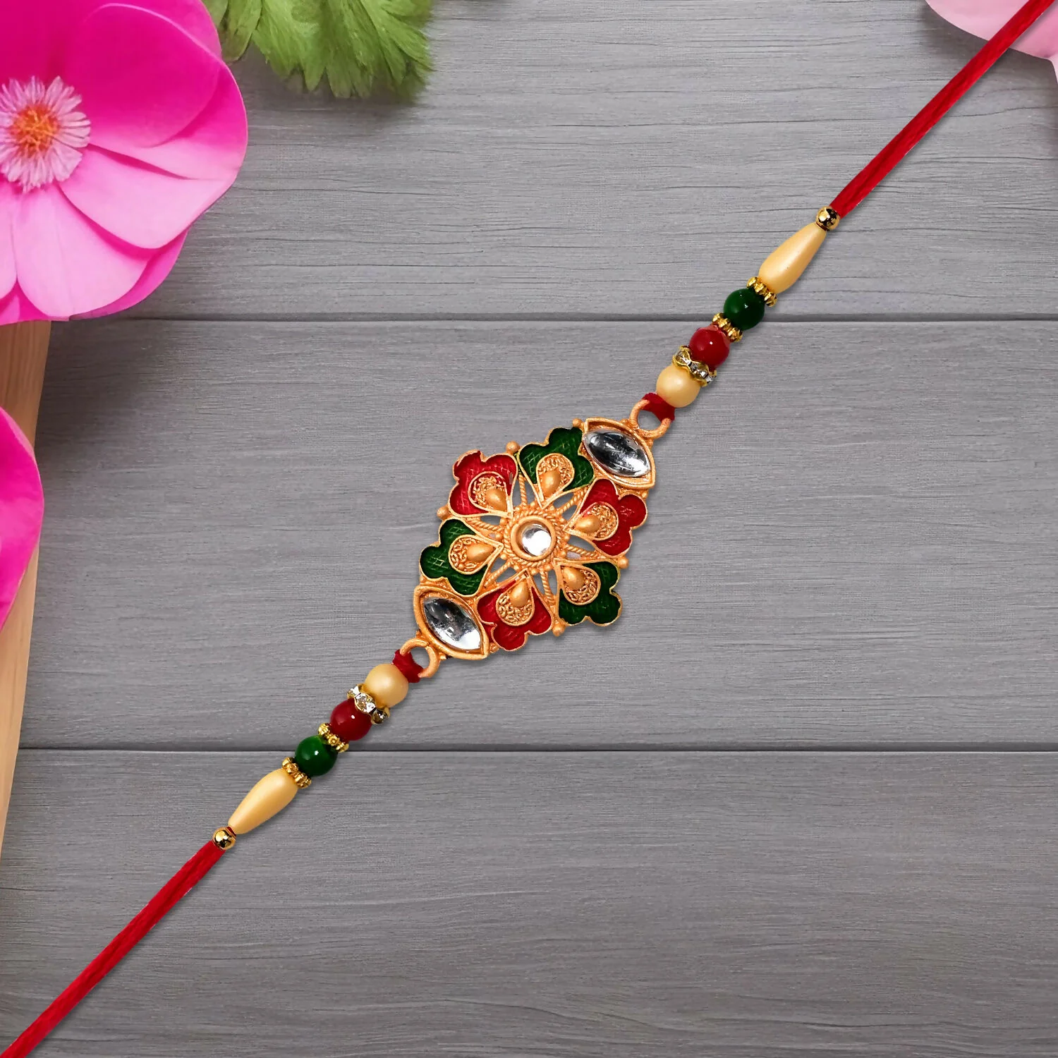 Designer Rakhi – Elegant & Handcrafted Raksha Bandhan Gift - Image 2