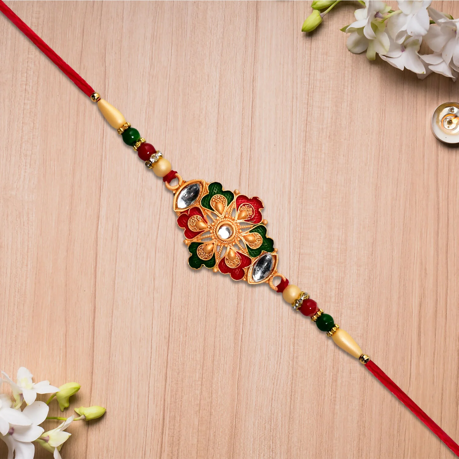 Designer Rakhi – Elegant & Handcrafted Raksha Bandhan Gift - Image 3
