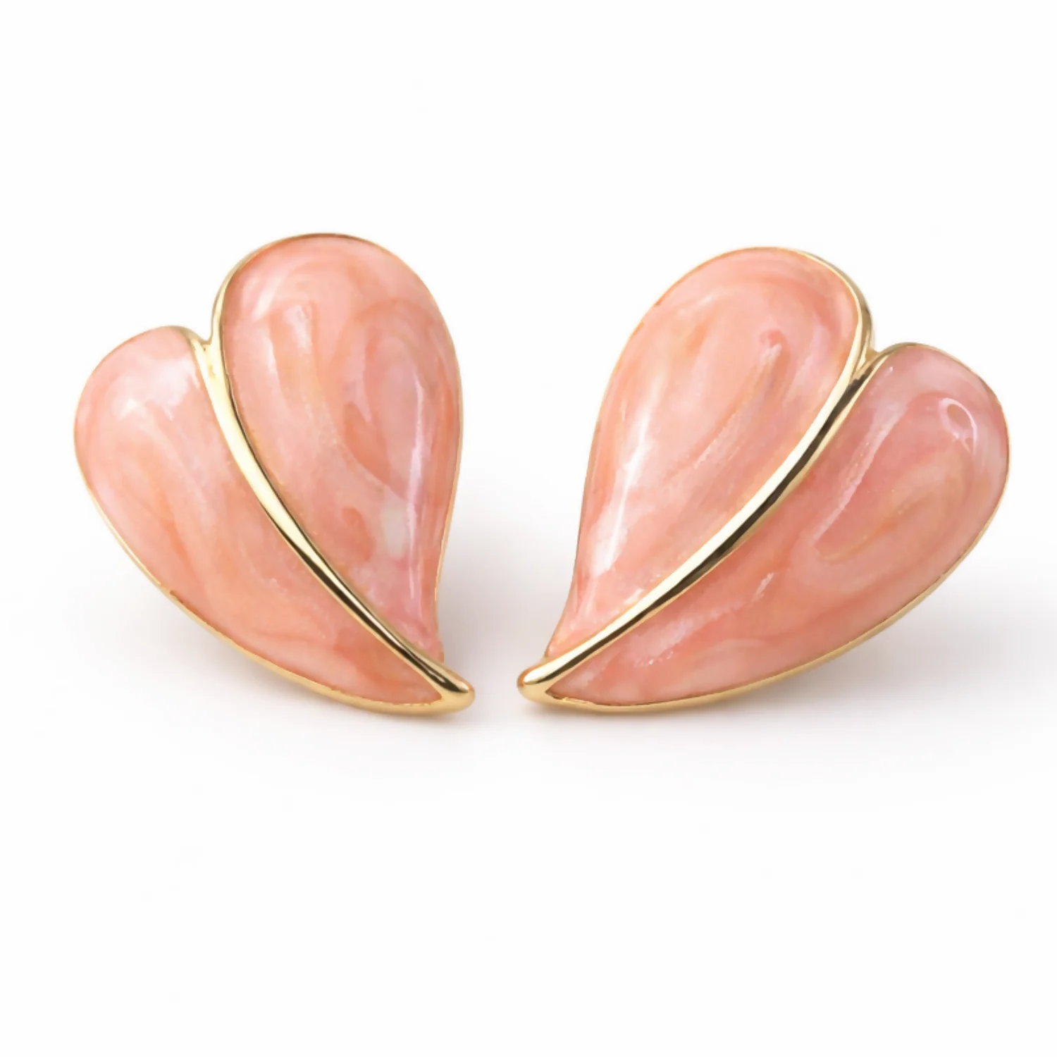 Elegant Peach Leaf Earrings – Subtle, Stylish and Versatile for Women - Image 5