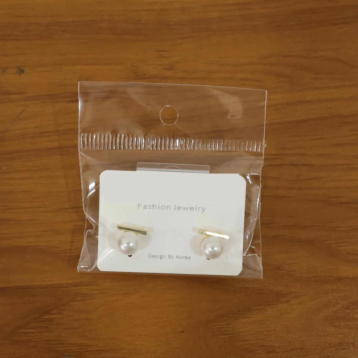 Pearl Bar Stud Earrings – Minimal Gold Plated Elegance - Image 6