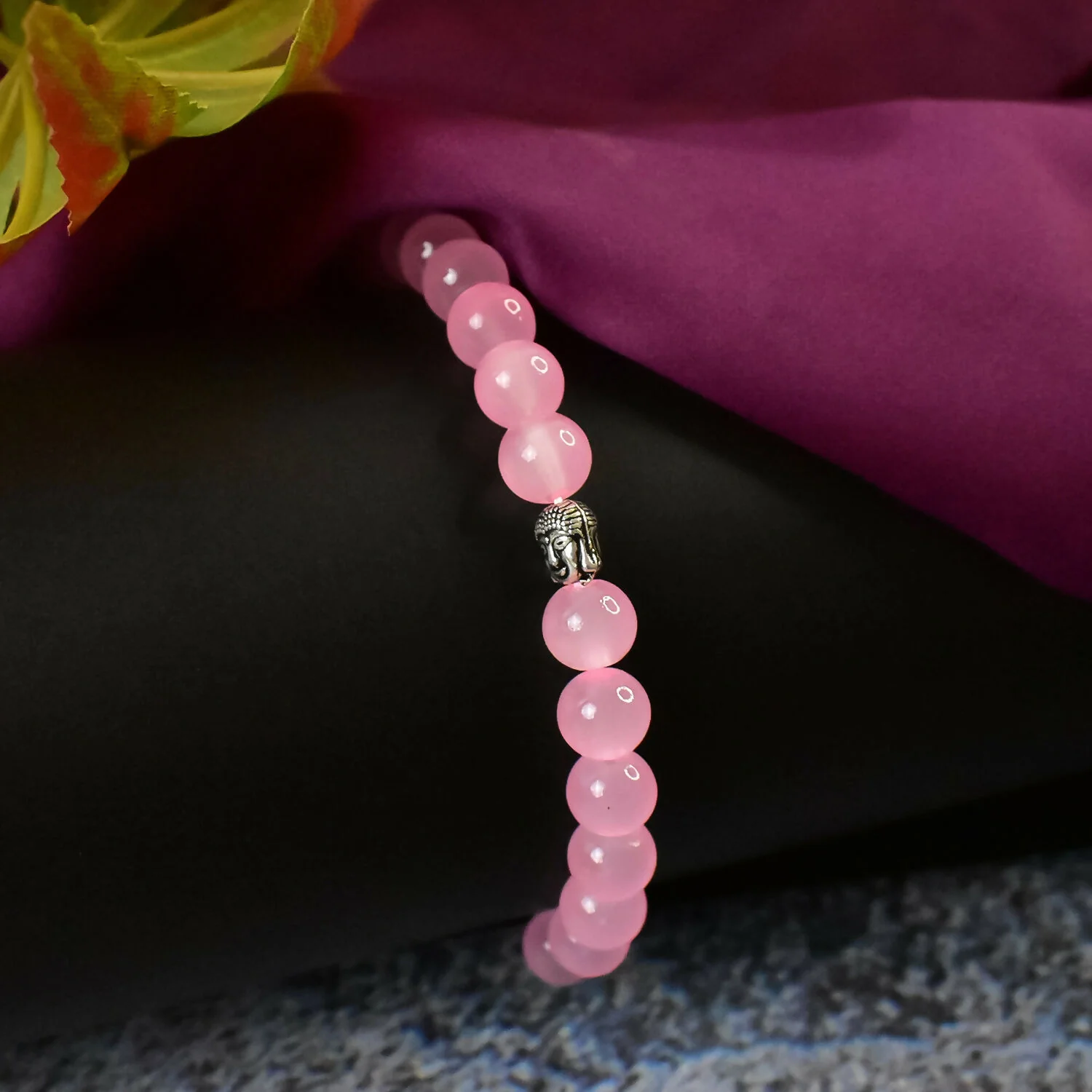 Pink Beaded Bracelet – Elegant Lightweight Jewelry Gift - Image 4