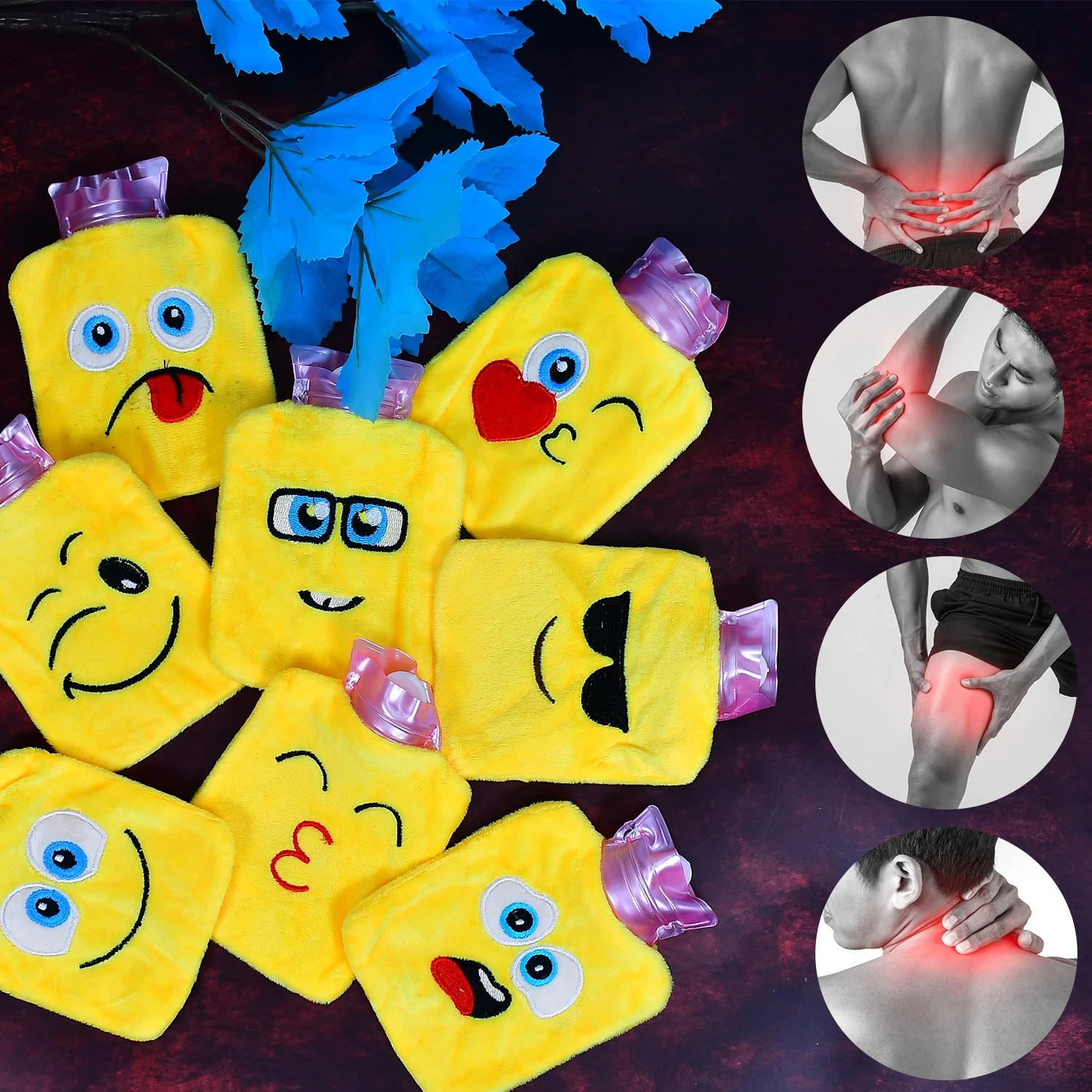 Emoji Hot Water Bag – Pain Relief & Winter Comfort | Velvet Wellness - Image 4
