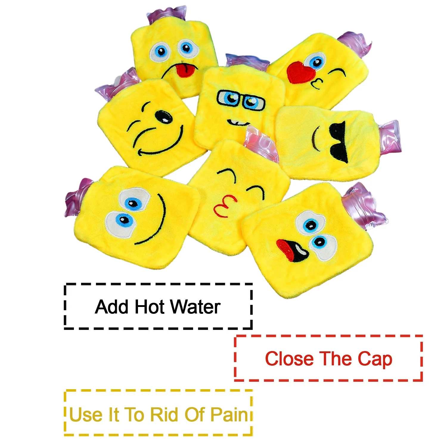 Emoji Hot Water Bag – Pain Relief & Winter Comfort | Velvet Wellness - Image 9