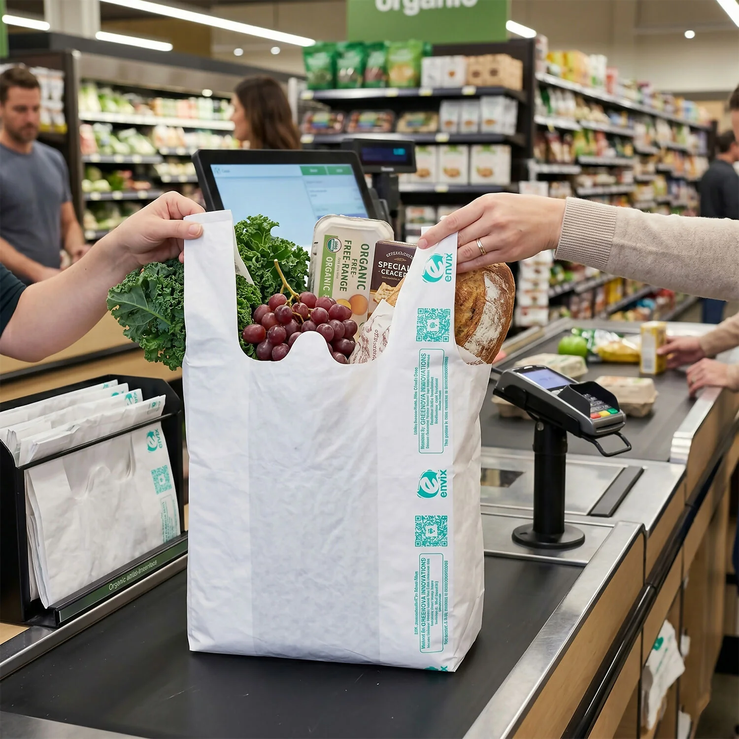 Eco-Friendly Compostable Carry Bag – Strong, Lightweight & Reusable - Image 3