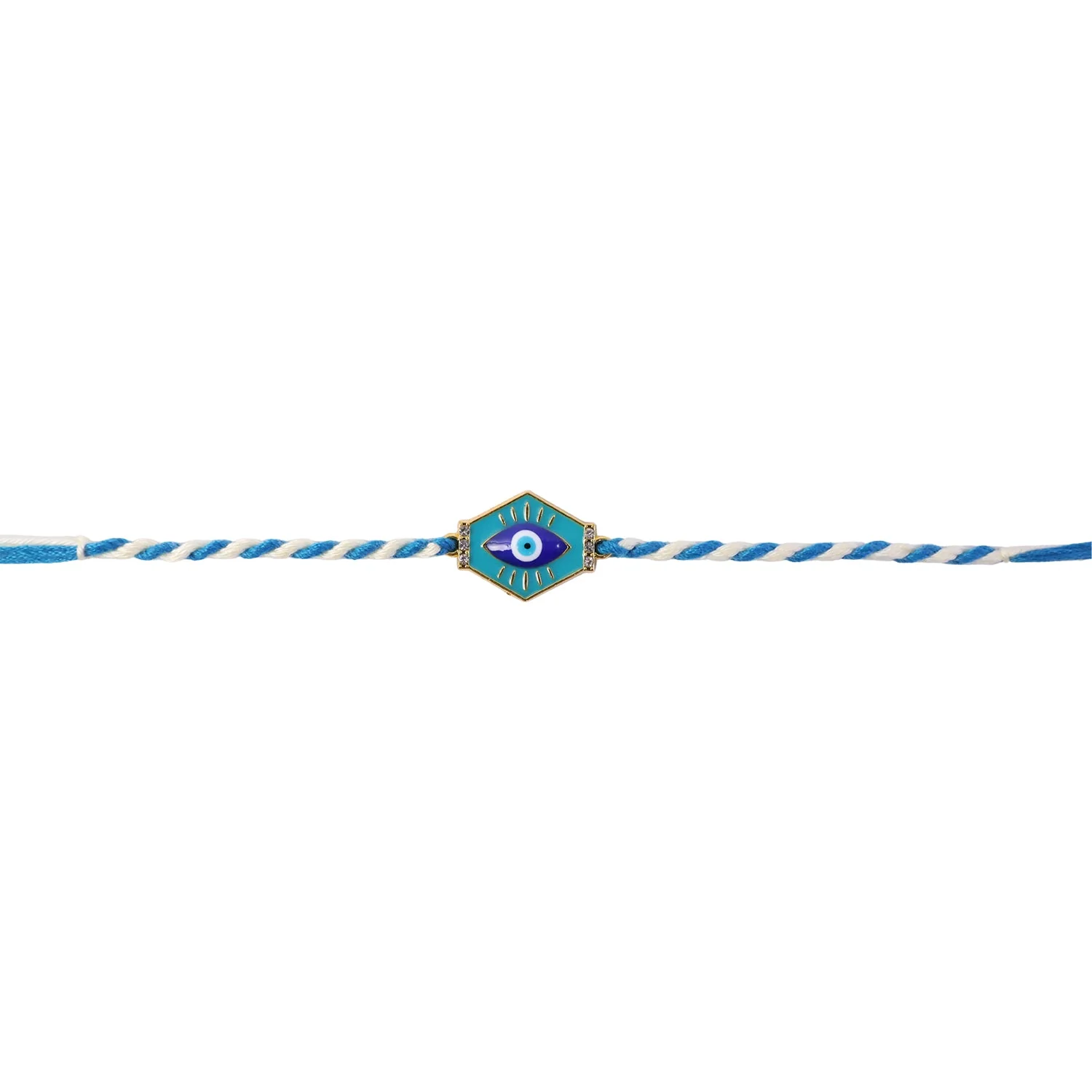 Evil Eye Charm Dori Rakhi – Stylish & Lightweight Gift - Image 5