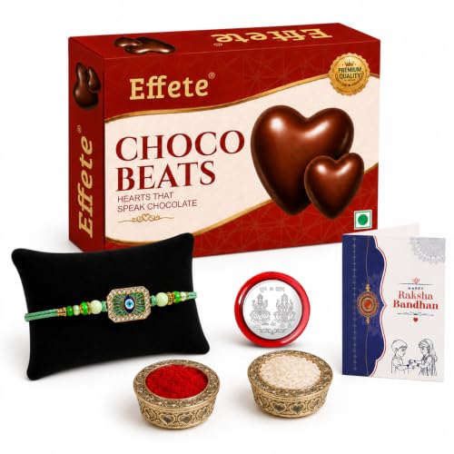 Evil Eye Rakhi Combo - Raksha Bandhan Gift with Choco Beats 32gm, Pack of 5 | Rakhi Gift - Image 6