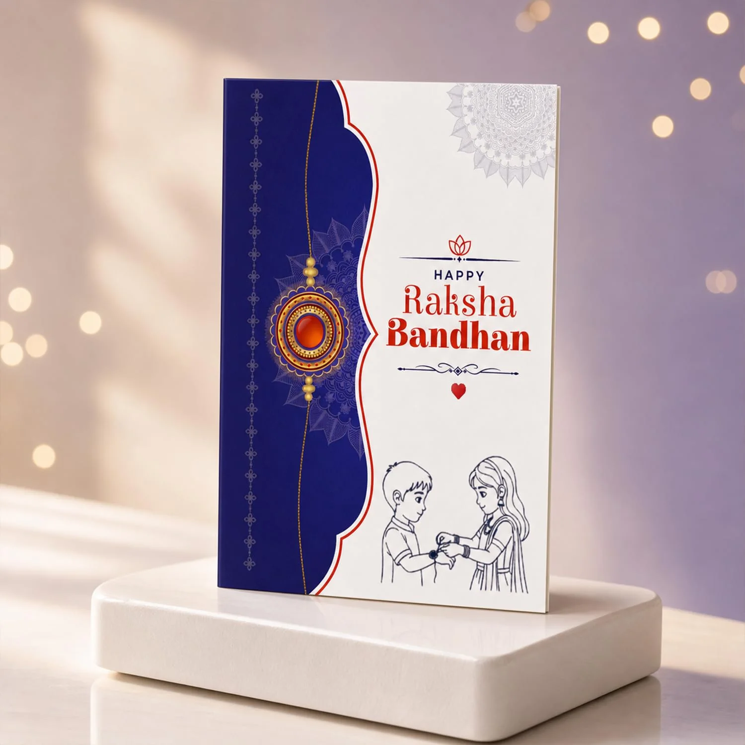 Evil Eye Rakhi Combo - Raksha Bandhan Gift with Choco Butterscotch 32gm, Pack of 6 - Image 11