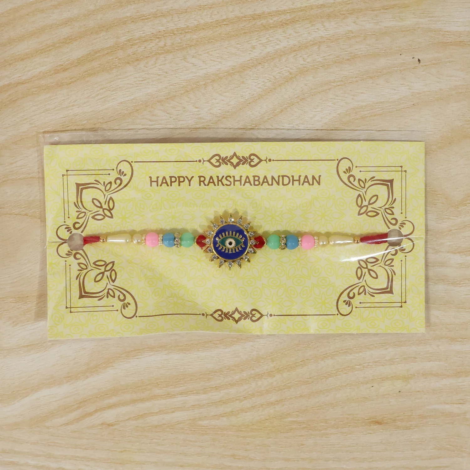 Evil Eye Sun Rays Rakhi – Stylish & Protective for Bhai - Image 7