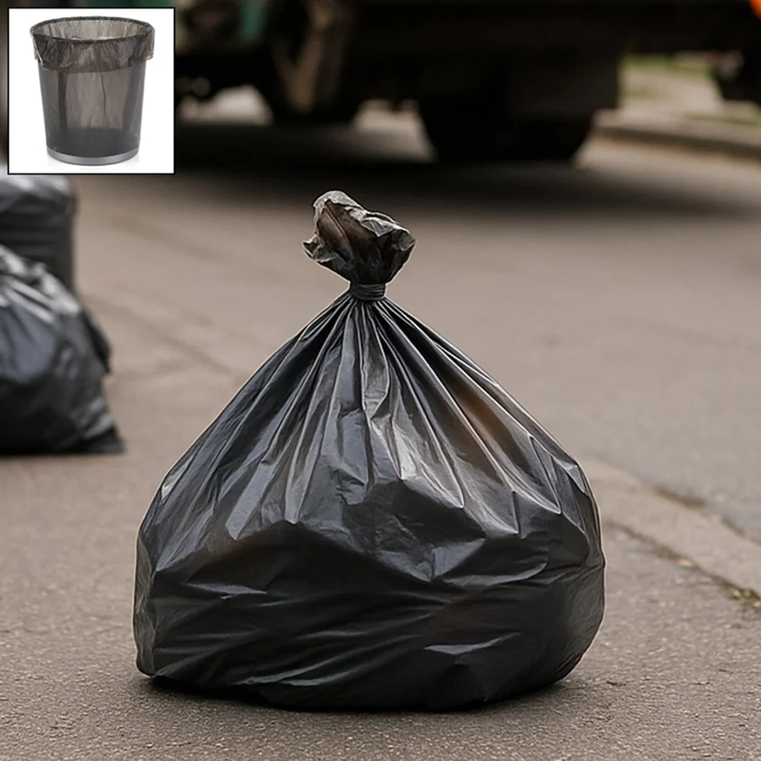 Extra-Strong Garbage Bag Roll – Leak-Proof & Tear-Resistant 48x54cm - Image 4