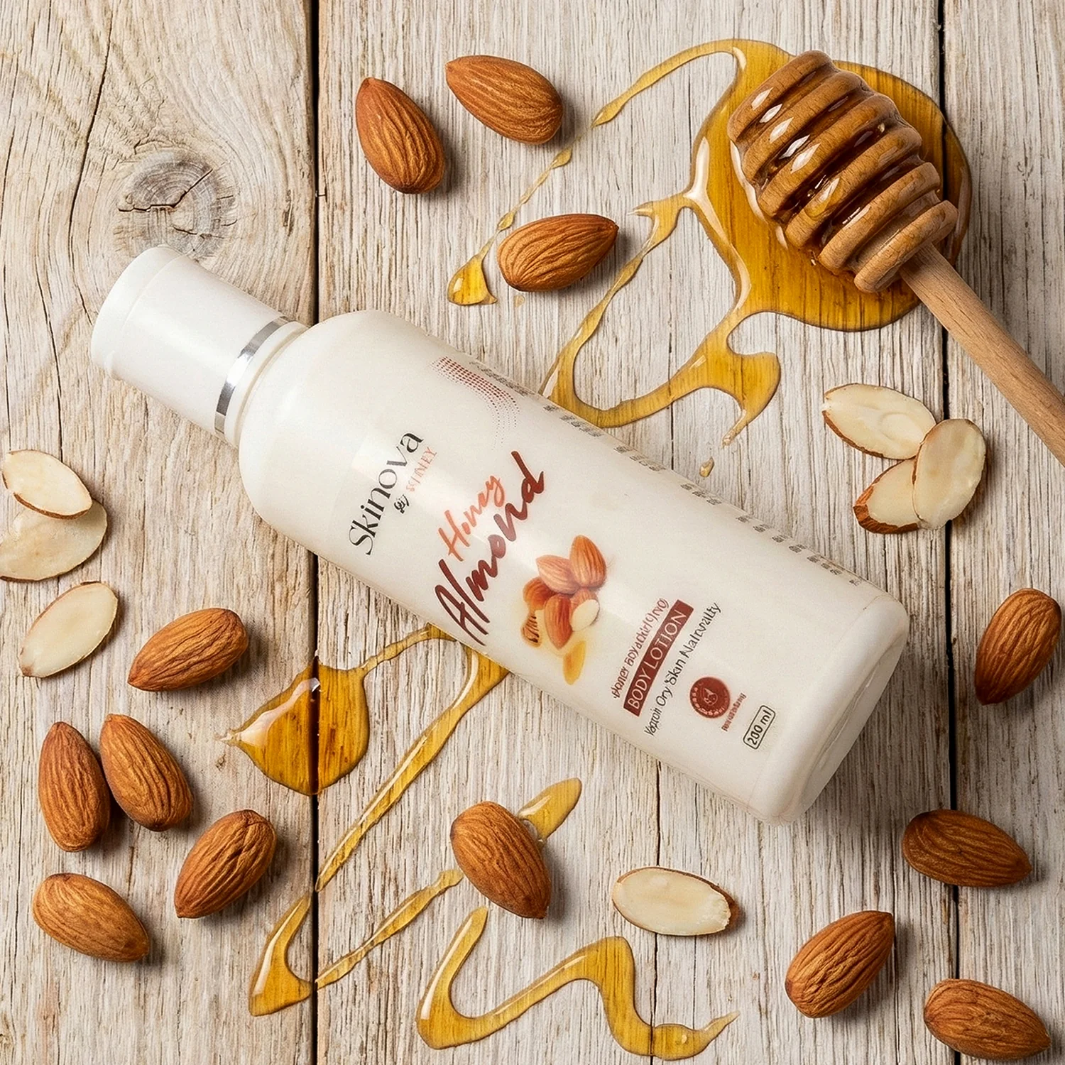 Honey Almond Body Lotion – Deep Nourishing Moisturizer 200ml - Image 3