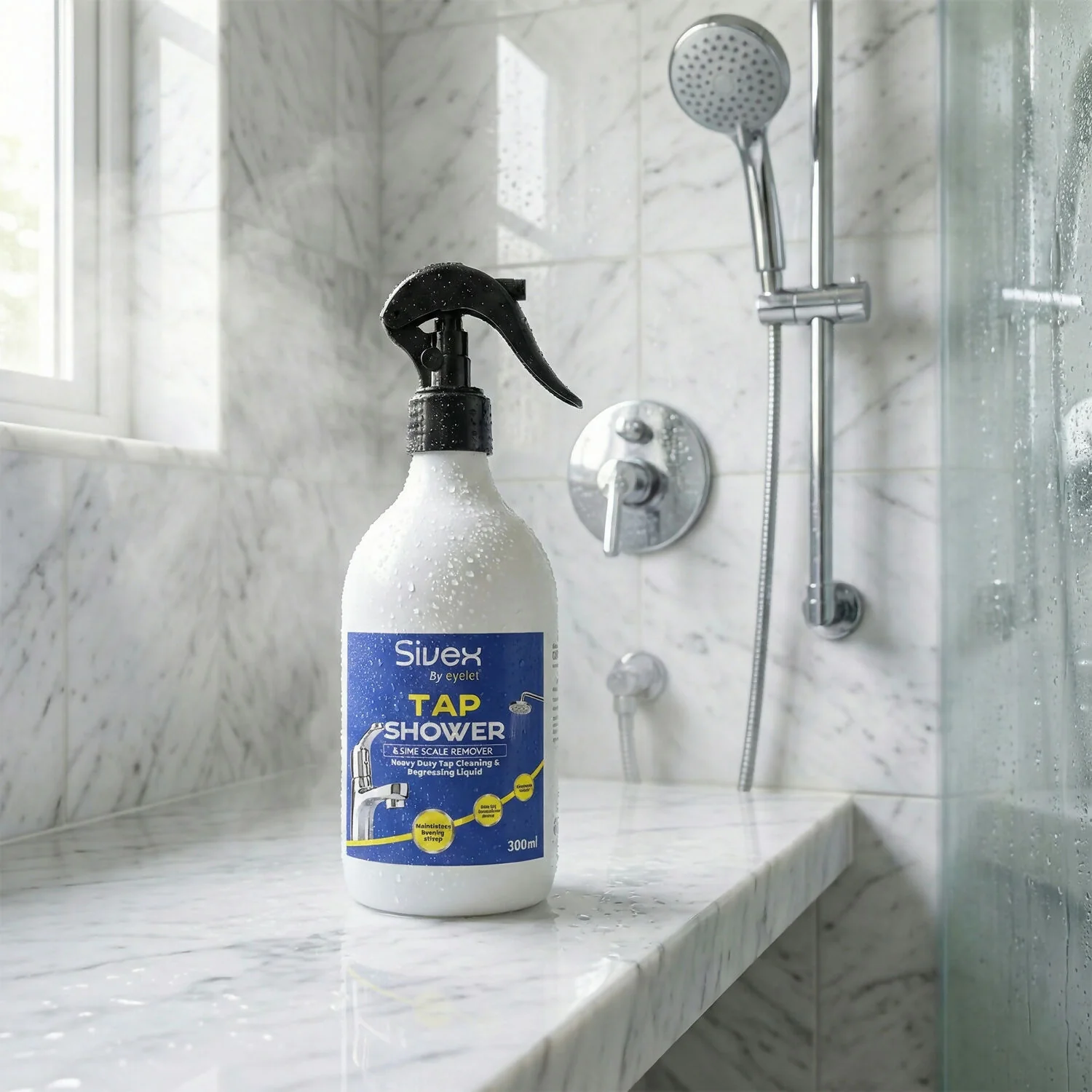 Limescale Remover Liquid – Powerful Tap & Shower Cleaner 300ml - Image 3