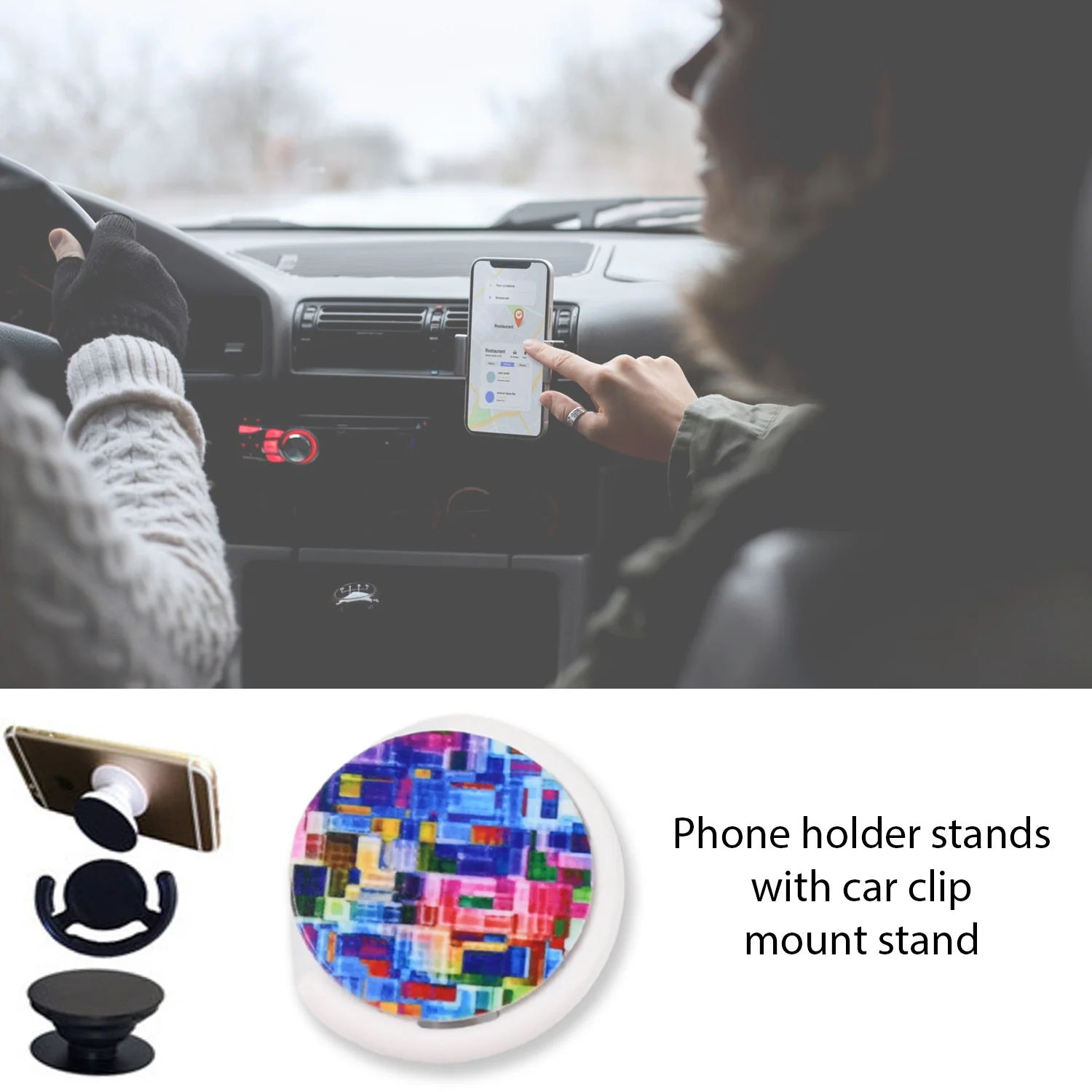 Mobile Phone Holder – Enamel Watermelon Design | TinyTrendy - Image 4