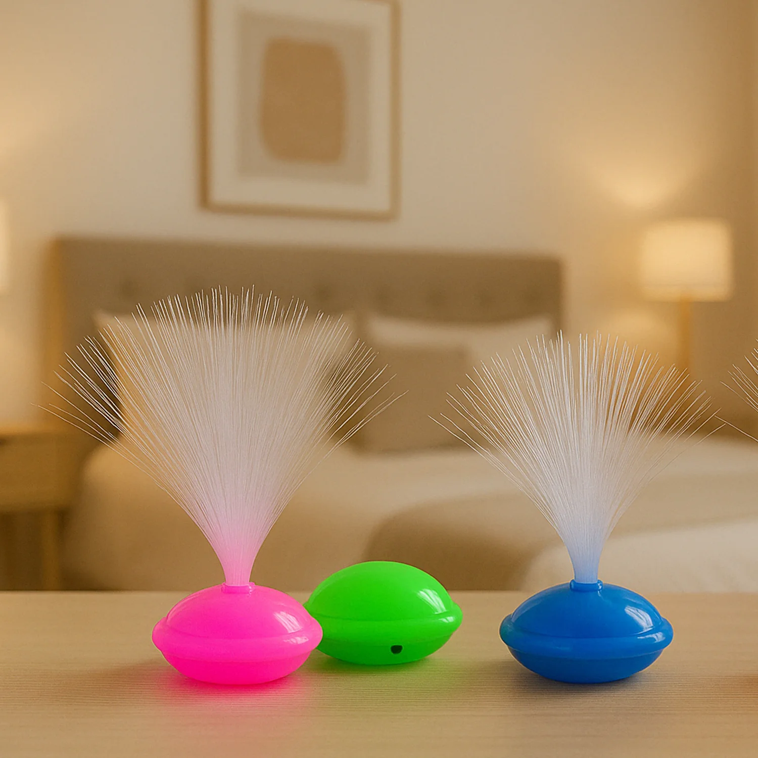 Fiber Optic LED Night Lamps Set – 12-Piece Color Changing Decor - Image 4