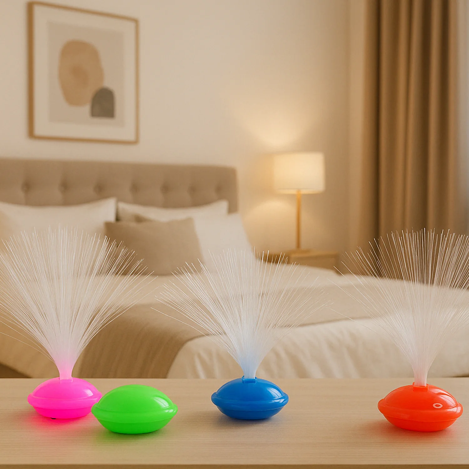 Fiber Optic LED Night Lamps Set – 12-Piece Color Changing Decor - Image 6