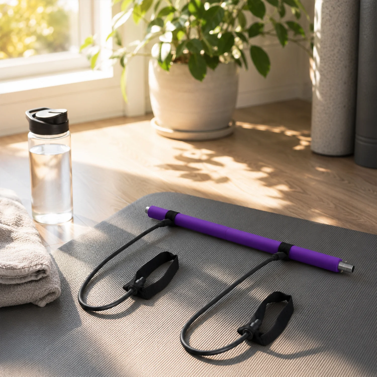 Pilates Bar with Resistance Bands – Full-Body Home Workout Kit - Image 5