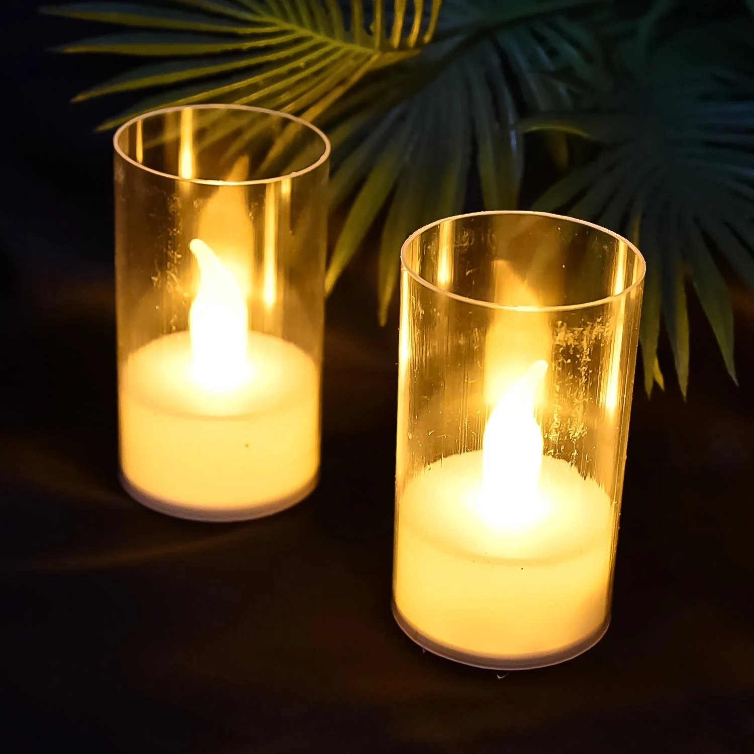 LED Flameless Candles – Set of 24 with Transparent Covers for Safe Home Ambience - Image 4