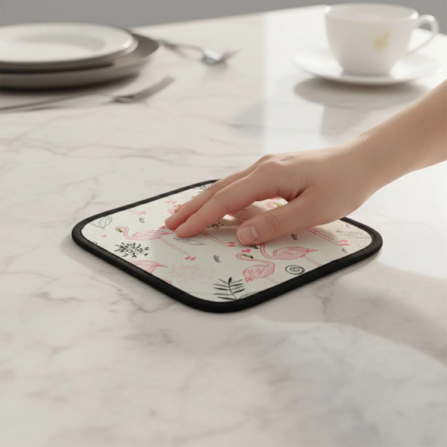 Heat Resistant Kitchen Pot Holder Mat – Stylish 20×20 cm Protector - Image 5