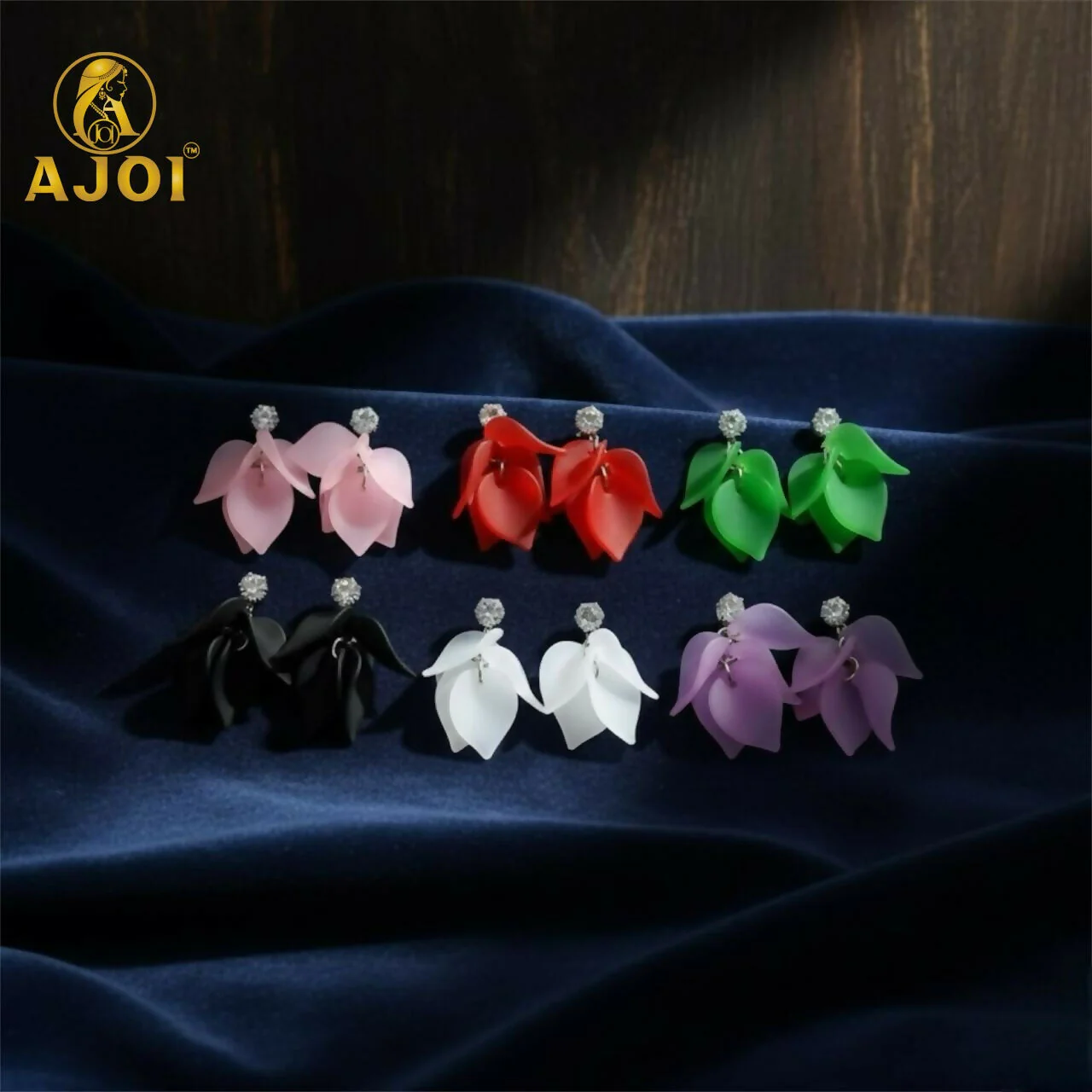 Floral Petal Drop Earrings – Lightweight Elegant Statement Jewelry - Image 4